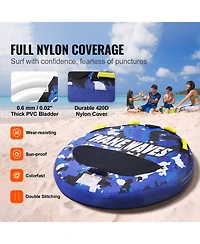 Hongge 51.8 in Round Inflatable Water Sport Towable Tube for 2 Riders