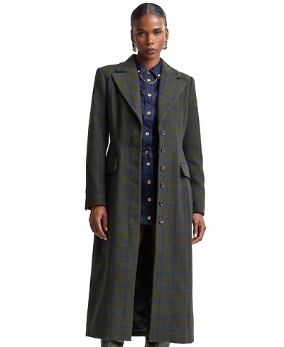 Avec Les Filles Women's Spread Collar Button-Front Coat