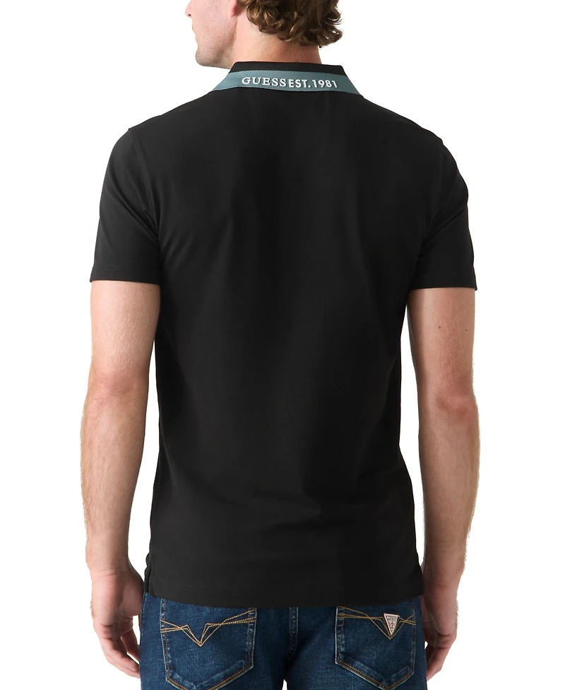 Guess Men's Seasonal Stretch Jersey Polo Shirt
