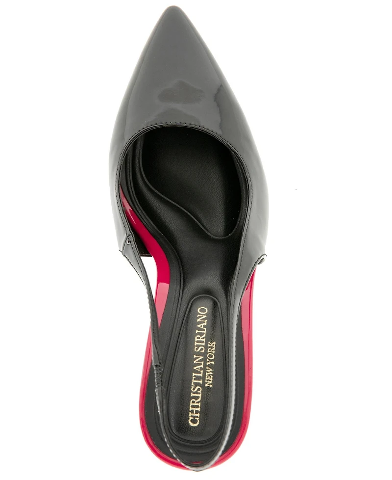 Christian Siriano Women's Bekky Two Tone Sling Back Pump