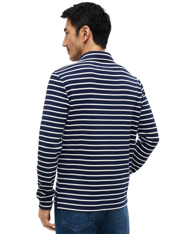 Tommy Hilfiger Men's Waffle Stripe Polo Shirt
