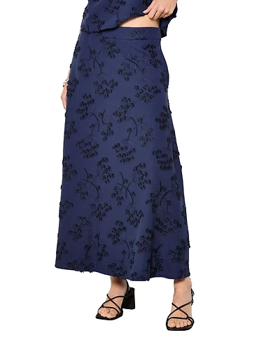 Apricot Women's Dandellion Embroidered Skirt