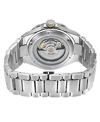 Gevril Men's Swiss Made Ticonic Swiss Automatic Silver Stainless Steel Bracelet Watch