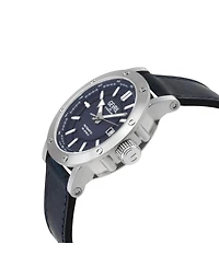 Gevril Men's Swiss Made Flat Iron Swiss Automatic Italian Leather Strap Watch
