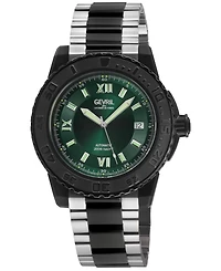 Gevril Men's Swiss Made Seacloud Swiss Automatic Two tone Stainless Steel Bracelet Watch