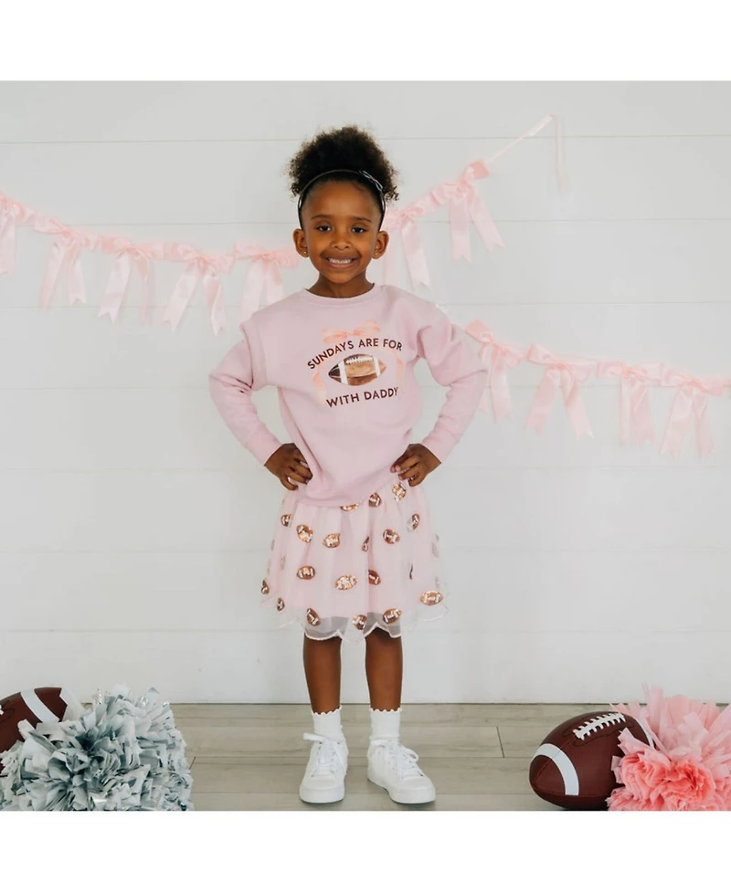 Sweet Wink Little and Big Girls Game Day Glitter Bow Headband