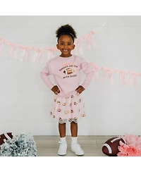 Sweet Wink Little and Big Girls Game Day Glitter Bow Headband