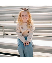 Sweet Wink Baby Girls Football Trellis Sweater