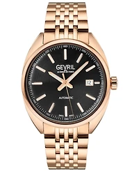 Gevril Men's Swiss Made Five Points Swiss Automatic Ip Stainless Steel Bracelet Watch