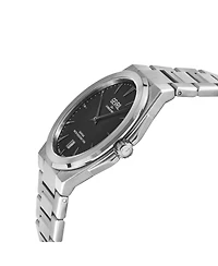 Gevril Men's Swiss Made Montauk Swiss Quartz Silver Stainless Steel Bracelet Watch