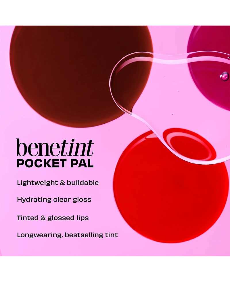 Benefit Cosmetics Pocket Pal Dual-Ended Tint and Glaze Lip Gloss, 0.18 oz.