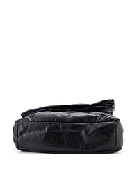 Pre-Owned Balenciaga Large Monaco Chain Flap Shoulder Bag Leather