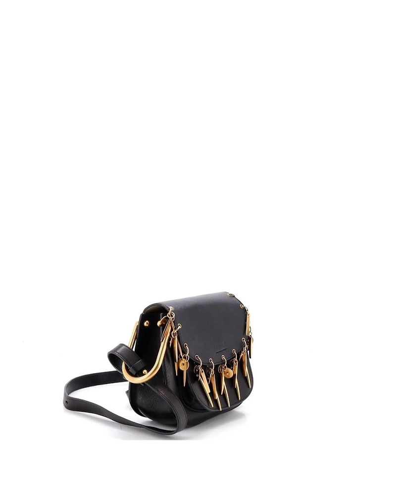 Pre-Owned Chloe Mini Charm Hudson Bag Leather