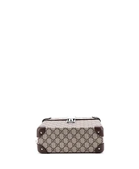 Pre-Owned Gucci Bamboo Globe-Trotter Vanity Case Gg Coated Canvas