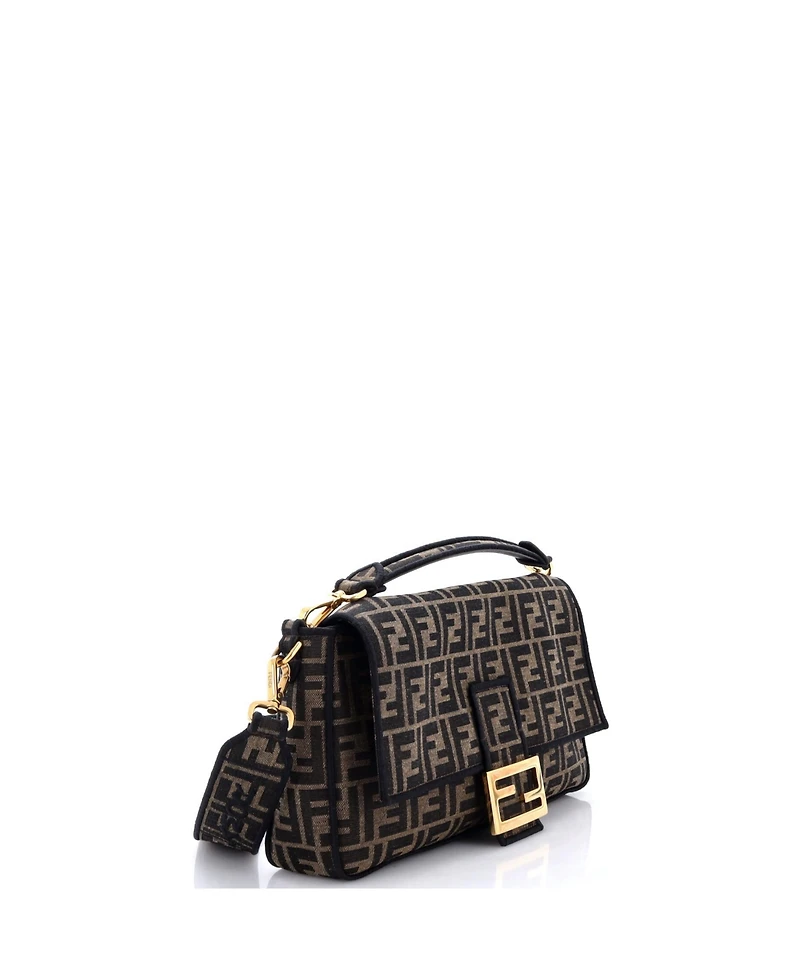 Pre-Owned Fendi Large Baguette Nm Bag Zucca Canvas