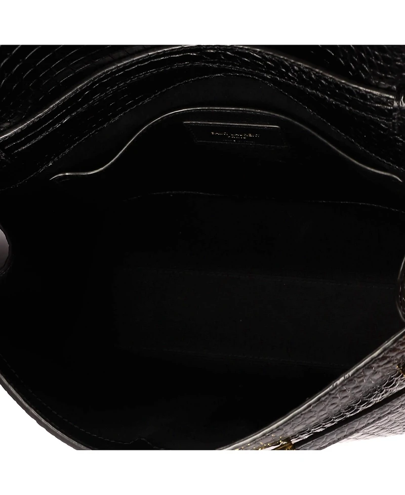 Pre-Owned Saint Laurent Medium Manhattan Shoulder Bag Embossed Leather