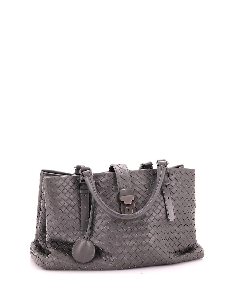 Pre-Owned Bottega Veneta Medium Roma Bag Intrecciato Nappa