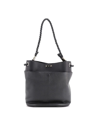 Pre-Owned Chloe Braided Handle Key Bucket Bag Leather
