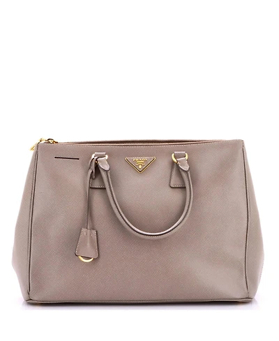 Pre-Owned Prada Large Double Zip Lux Tote Saffiano Leather