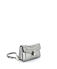 Pre-Owned Bvlgari Small Serpenti Forever Shoulder Bag Metallic Leather