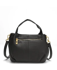 Susu Vale Genuine Leather Slouchy Satchel Bag for Women, Soft Top Handle Shoulder Purse, Everyday Crossbody Handbag with Adjustable Strap
