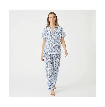 Motette Women's Porcelain Vine Bamboo Pajama Set