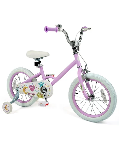 Sugift 16" Adjustable Kids Bike with Dual Brake System, Ages 4-8