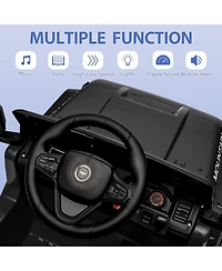 homfan 12V Twin-Motor Remote-Control Rechargeable Ride-On Truck, 66 lbs Capacity, Ages 3–5