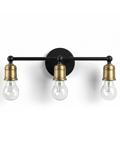 Busdays 3 Bathroom Vanity Light Industrial Farmhouse Wall Sconce Over Mirror for Bathroom Hallway Bedroom No Bulbs
