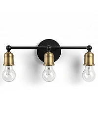 Busdays 3 Bathroom Vanity Light Industrial Farmhouse Wall Sconce Over Mirror for Bathroom Hallway Bedroom No Bulbs