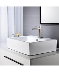 Busdays Single Handle Waterfall Spout Bathroom Faucet for Vanity Sink