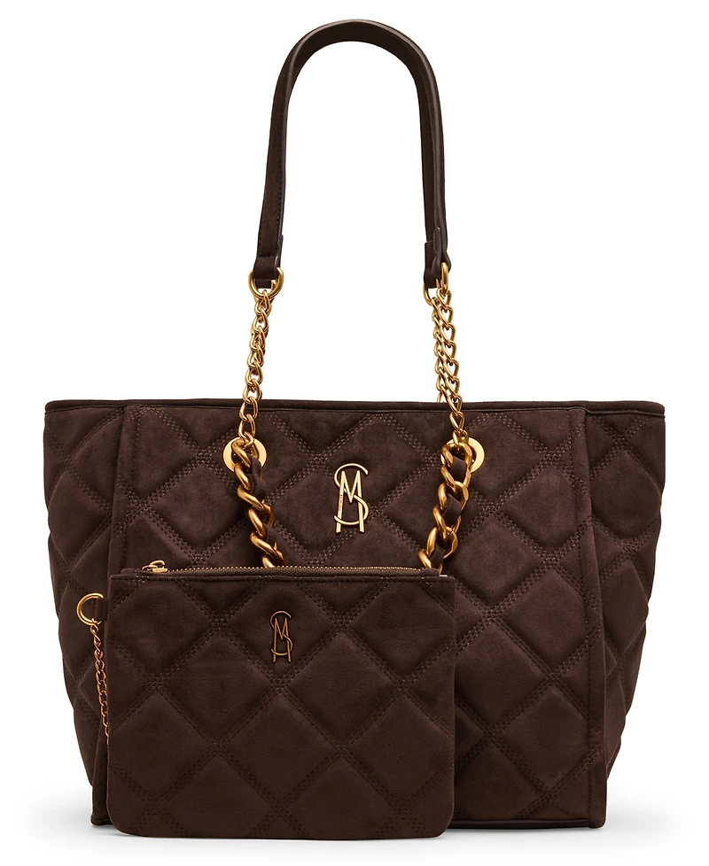 Steve Madden Kattt Quilted Large Tote Handbag