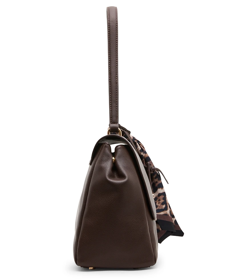 Anne Klein Flap with Scarf Medium Shoulder Handbag
