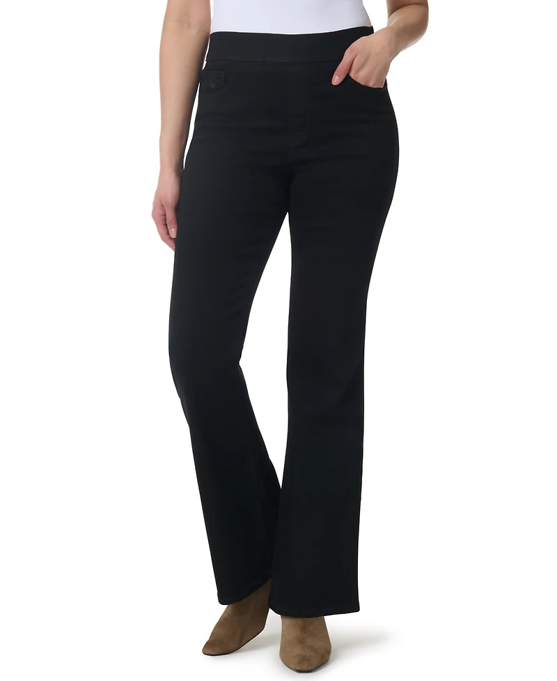 Gloria Vanderbilt Women's Amanda Pull-On Flare High-Rise Jeans