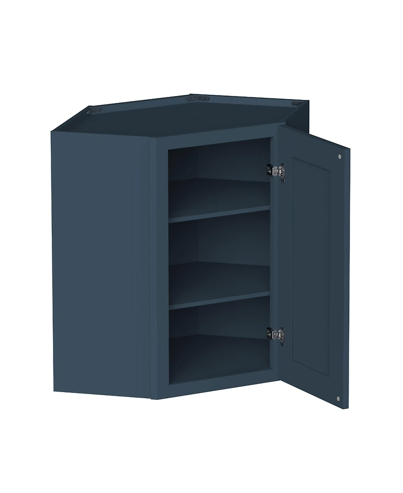 Boyel Living Inch Height Wall Diagonal Corner Cabinets, Ready to Assemble Kitchen Cabinet with Solid Wood Frame