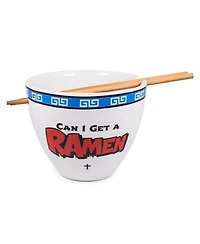 Boom Trendz Bowl Bop Can I Get A Ramen Japanese Dinnerware Set 16-Ounce Bowl, Chopsticks