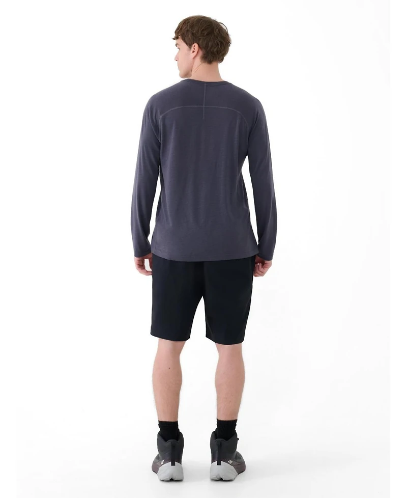 4F Men's Quick-Dry Trekking Long Sleeve Tee Crewneck Fit