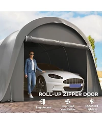 Outsunny Heavy Duty Carport, UPF50+ Portable Garage