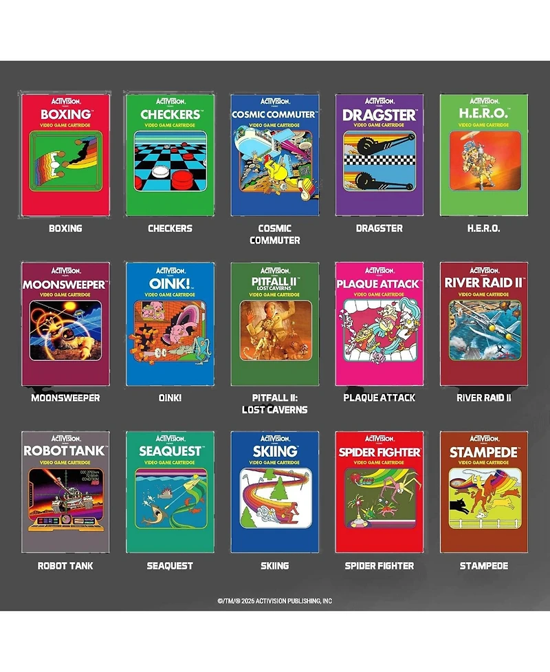 Blaze Entertainment Evercade Activision Collection 2: 15 Legendary 8-Bit Games, Collectible Physical Edition for Evercade and Super Pocket
