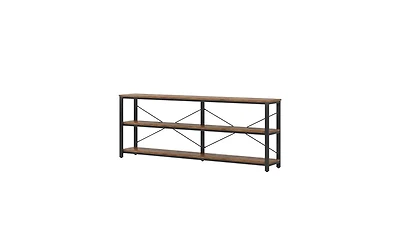 Slickblue 70.9" Console Table with 3-Tier Metal Frame Storage