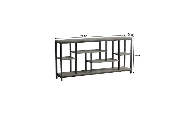 Slickblue Console Table with Storage Shelves for Entryway or Sofa