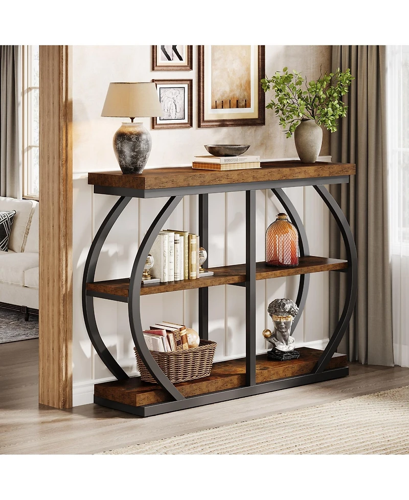 Slickblue Modern 3-Tier Console Table for Hallway or Sofa