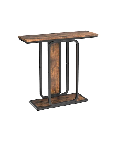 Slickblue Modern 2-Tier Slim Console Table for Entryway and Living Room