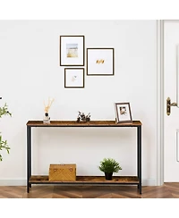 Slickblue Modern 47.2-Inch Narrow Entryway Table with Multi-Tier Shelves