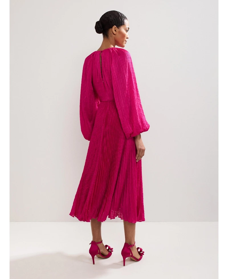 Phase Eight Women's Faye Textured Pleat Dress