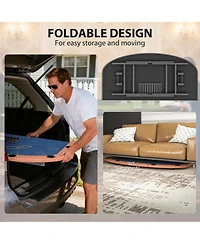 Soozier 72" Foldable Poker Table, 8-Player jack Table,