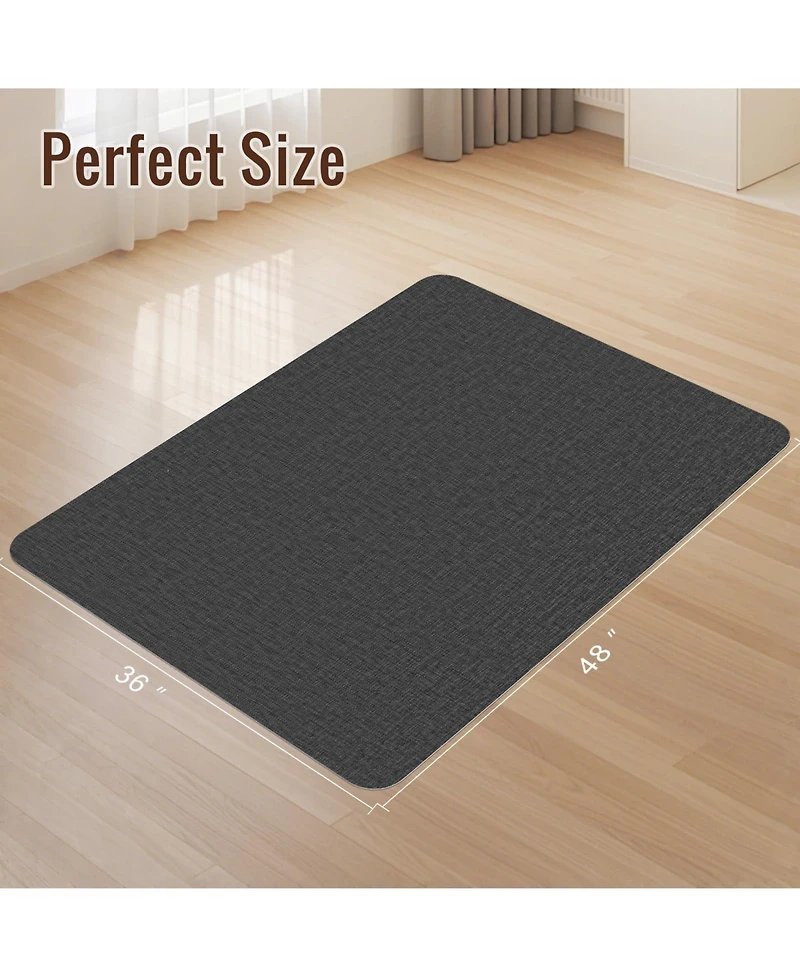 Danrong Heavy Duty Non Slip Desk Chair Mat For Hardwood Tile Floors Home Office Gaming