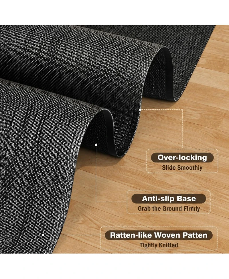 Danrong Heavy Duty Pvc Office Chair Mat Non-Slip Hard Floor Protector Rug