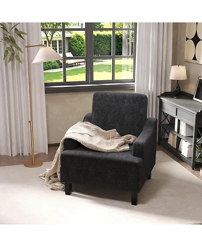gaomon Modern Chenille Accent Sofa Chair, Armchair for Living Room and Bedroom