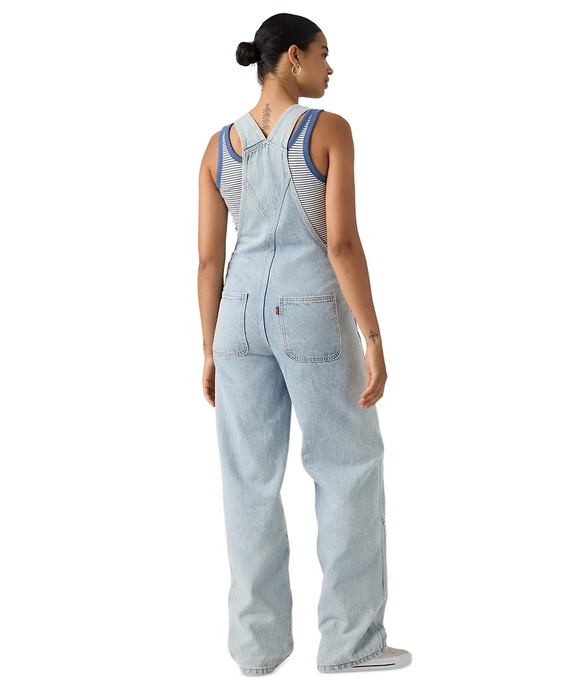 Levi's Women's Utility Overall H226 Wide-Leg Denim Overalls